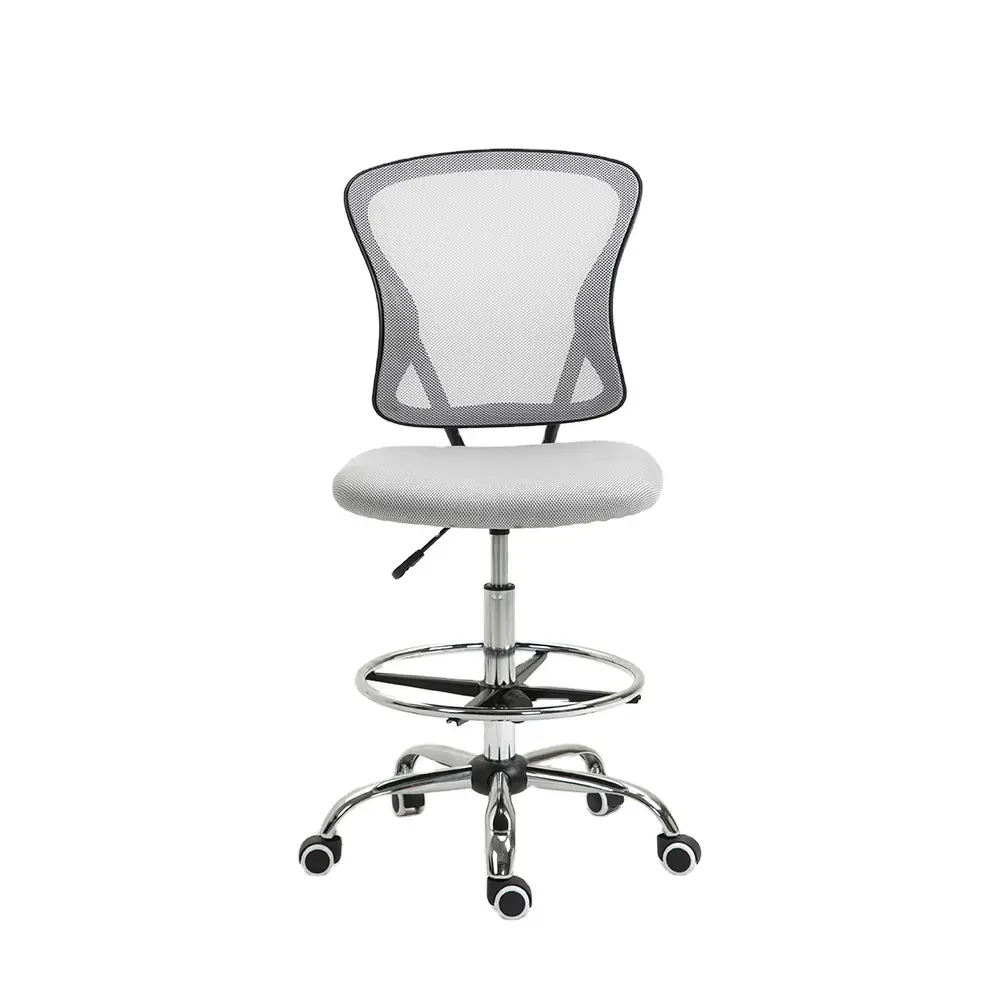 새로운 디자인 바 높이 사무실 의자 서 있는 의자 메쉬 다시 패브릭 바 의자 높은 제도 의자