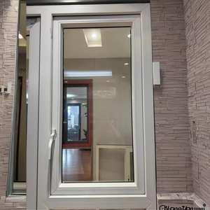 Modern <strong>Design</strong> UPVC Swaying <strong>Window</strong> with UPVC <strong>Frame</strong> and Stainless Steel Screen Netting Swing Open <strong>Style</strong> - Product Image 1