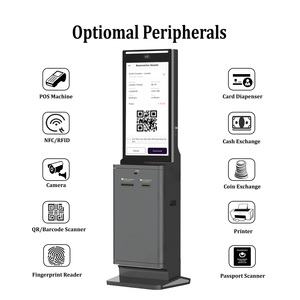Quiosco de gestión de colas multifuncional con lector de tarjetas y pantalla de números para instalaciones de servicio público - Product Image 3