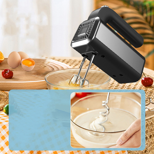 6-Speed Egg Beater Hand Mixer with Stainless Steel Baking Electric Power Source Beater Ejector Button Includes Mixing Bowl - Product Image 3