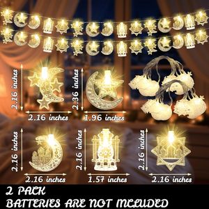 ไฟราว LED รอมฎอนสำหรับตกแต่งในร่มใช้แบตเตอรี่สำหรับ Eid al-Adha ในสไตล์อาหรับตะวันออกกลาง - Product Image 6