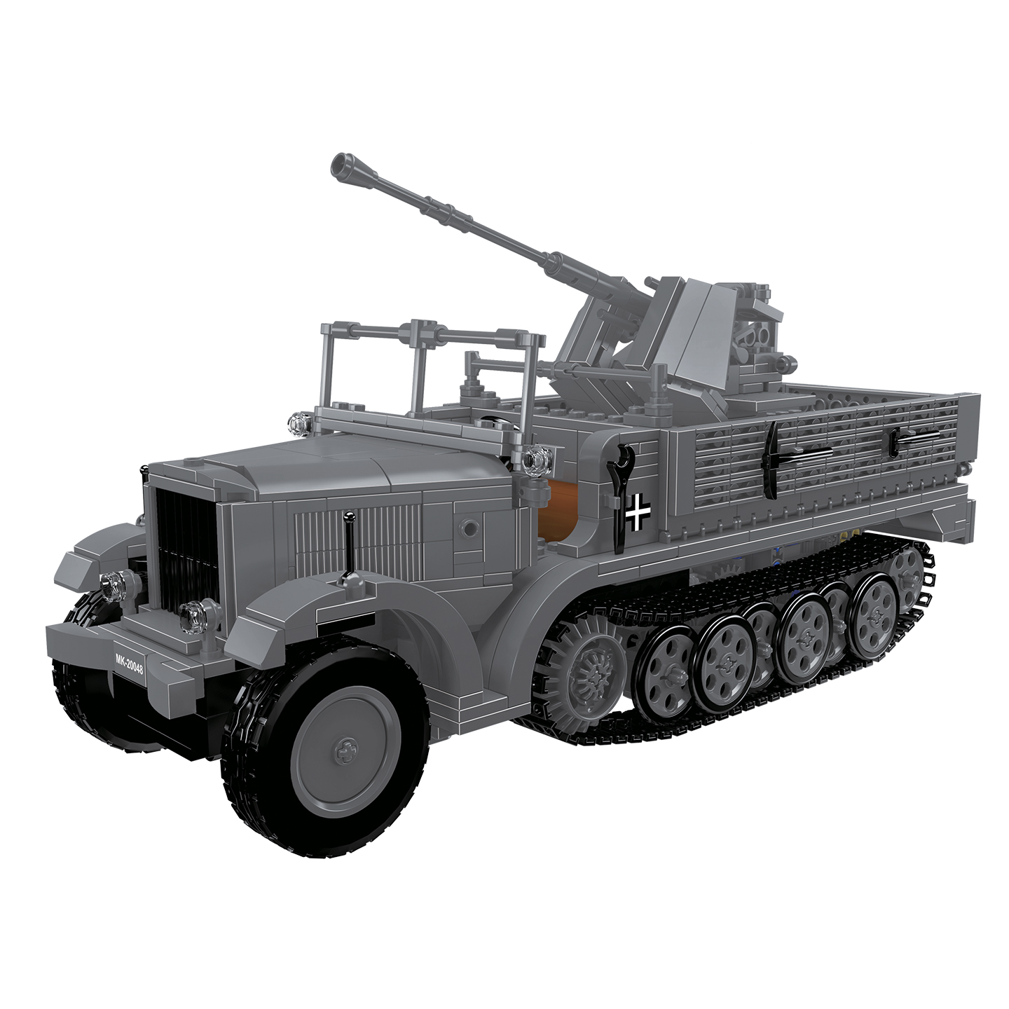 Demi-piste antiaérienne allemande 37cm-1188 particules