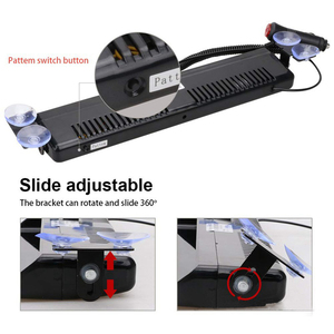 Windshield Dashboard Flash Roof Warning Light Bar Car Interior Decorative Light Strobe Light Emergency <strong>Led</strong> Dash Bar <strong>12V</strong> IP68 <strong>12W</strong> - Product Image 5