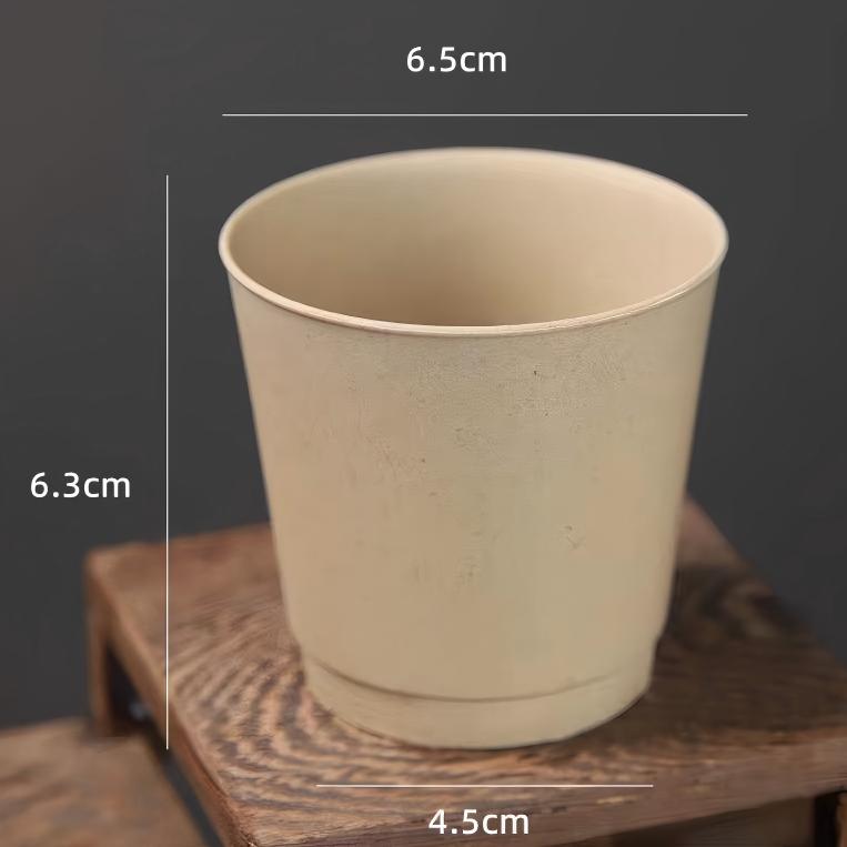 Rice husk brown straight cup 150ml