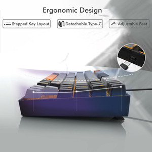 89keys Compact <strong>Mechanical</strong> <strong>Keyboard</strong> Brown Switch Hot Swappable LED Backlight Wired Gaming <strong>Mechanical</strong> <strong>Keyboard</strong> - Product Image 5