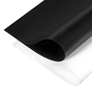 Fosco 2mm Polipropileno (PP) Folha Soft <span class=keywords><strong>Partition</strong></span> Board Baffle Film Preto Material Plástico