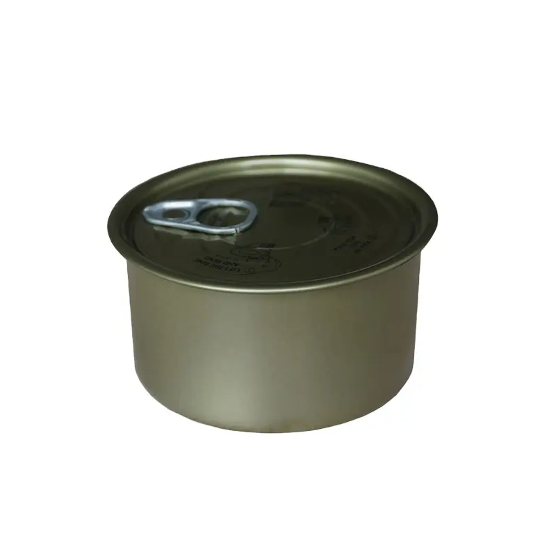 Recyclable two piece food cans oval food storage container for sale