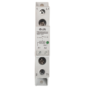 Relé de carril Din de alta potencia TRC-25A20C24, 24v cc/ca, 20ma, 250VAC, 20A, salida, módulo de contacto electromagnético de arranque suave - Product Image 4