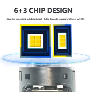 Idison T85 Công Suất Cao 95W 85W Chùm Thấp 3.0 Inch 12V Thủy Tinh Màu Xanh 6000K + 6000K Bóng Đèn Bi-LED Ống Kính Chiếu Ánh Sáng Xe LED Đèn Pha - Product Image 4