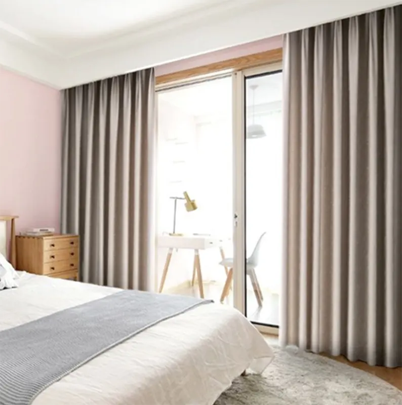 Новые серые шторы для спальни гостиной современные легкие Роскошные светонепроницаемые занавески из ткани ручной работы