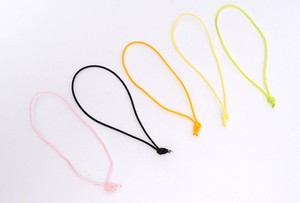 Venta al por mayor Slip-knot Bungee Cord Loop Elastic Latex Band Cord String para etiqueta colgante