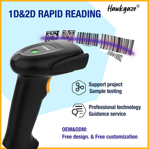Großhandel RS232 Kabel gebundener Barcode-Scanner QR-Code-Terminal USB-Schnitts telle Preis prüf funktion auf Lager - Product Image 4