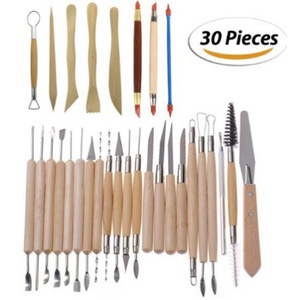 Xin Bowen Pottery Tool Set 30 PCS Luxury <strong>Clay</strong> Carving Handmade <strong>Mixed</strong> Type DIY Sculpting Tools Kit - Product Image 1