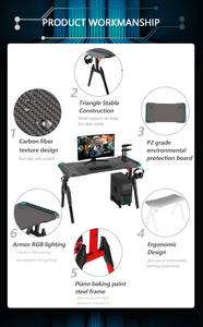 AOR Esports Study Table <strong>Computer</strong> Easy to Assemble Height Gaming Desk Usb Gaming Table Pc Gaming Desk - Product Image 4