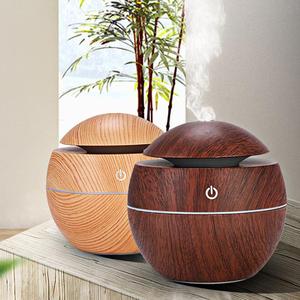 Diffusor mit ätherischen Ölen Nachtlicht USB Holzmaserung Ultraschall nebel Home mit Mini-Luftbe feuchter