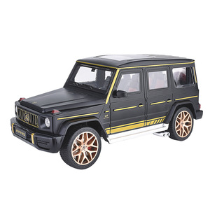 รถของเล่นโลหะสีดำ Mamba 1:18 M ercedes G63A มก. ไฟ LED แบบดึงกลับด้านได้โมเดลรถหล่อขึ้นรูปโลหะ - Product Image 1