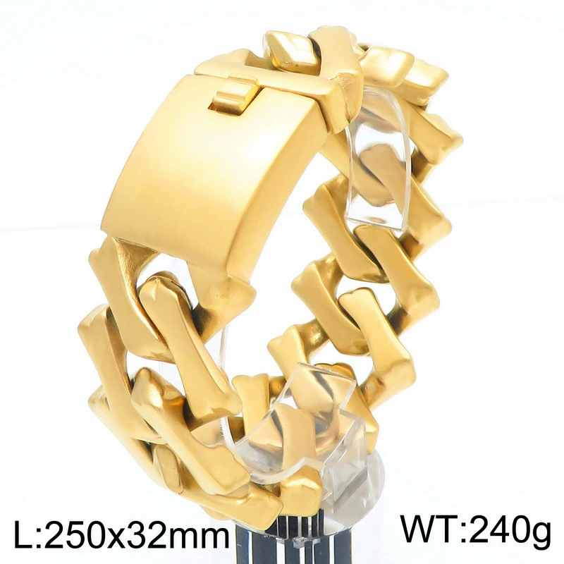 Bracelet surface sable doré 25cm * 32mm