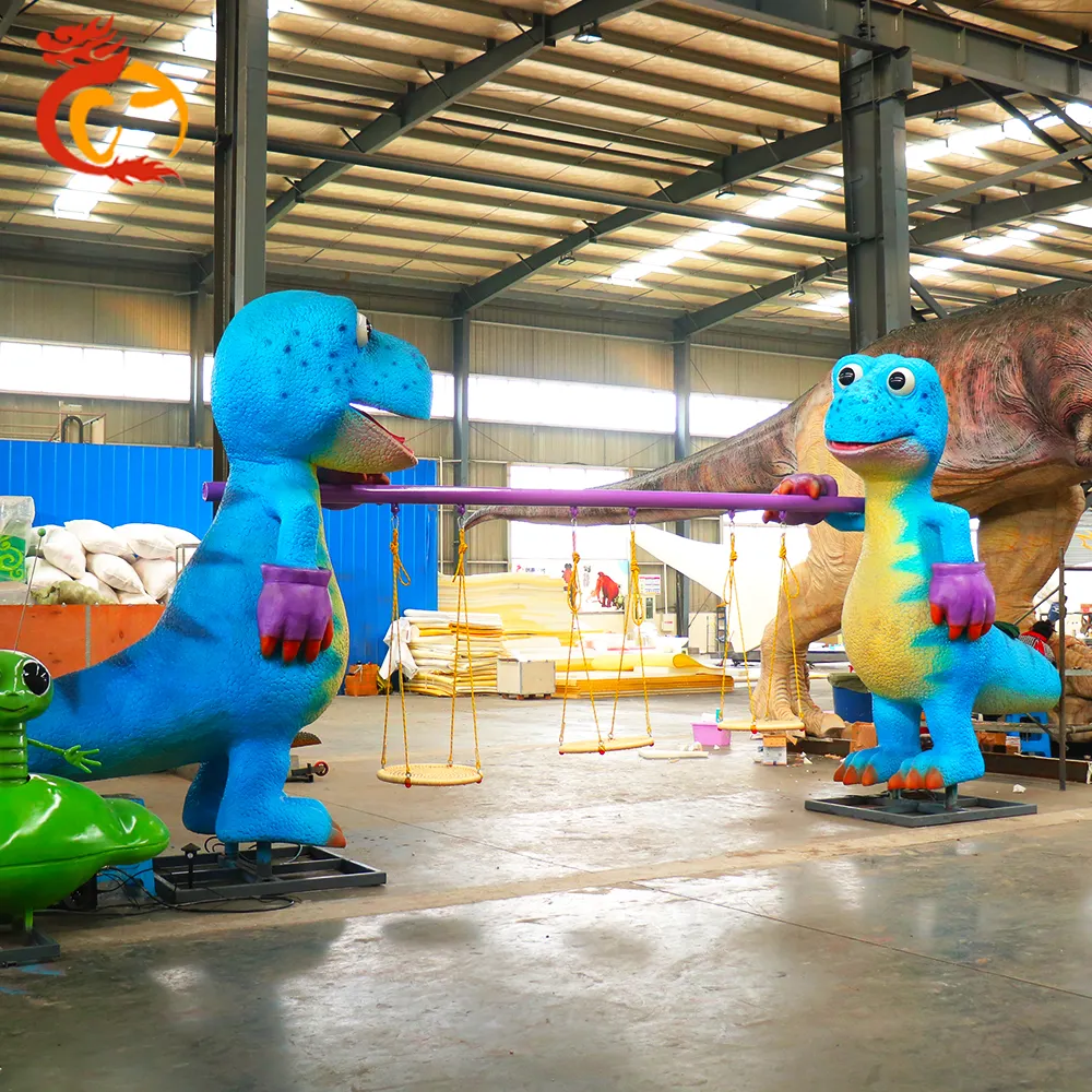نموذج ديناصورات قابل للتخصيص ، أرجوحة ، ديناصور متحرك ، روبوت, معدات ألعاب