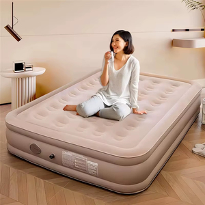 Matras tidur tiup PVC 2 orang, alas tidur Interior dapat dilipat Modern dengan pompa bawaan dan tebal - Product Image 3