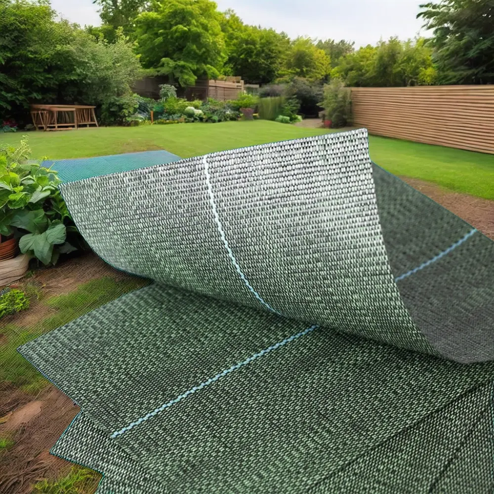 HUAJIN Noir Bleu Vert Tissu épais résistant à l'herbe Tissu perméable agricole Non tissé Tissu barrière contre les mauvaises herbes Tapis contre les mauvaises herbes