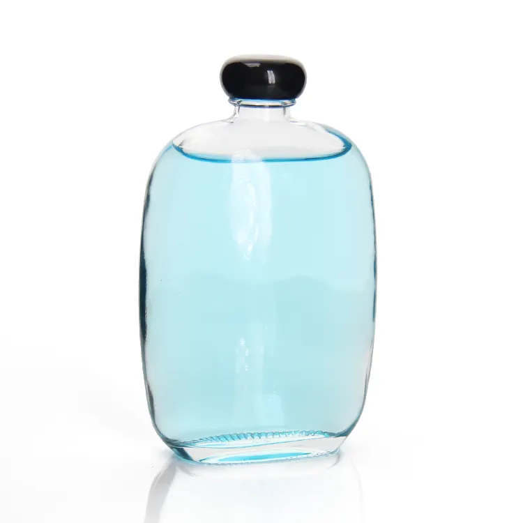 En stock Bouteille en verre vide transparente de 100ml 200ml avec bouchon à vis hermétique