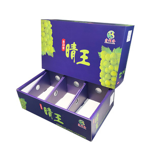 果物と野菜のためのカスタムサイズの特殊な強力な新鮮なフルーツボックストマトチェリーブドウ段ボール段ボール箱 - Product Image 3