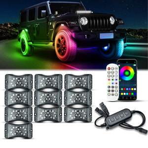 4/6/8/10/12/16 In 1 RGB LED kaya işıkları Bluetooth uyumlu APP kontrolü araba şasi ışık alttan su geçirmez Neon ışıkları - Product Image 3