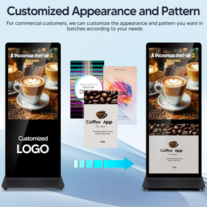 55 дюймов Digital Signage дисплей, сенсорный экран киоск для внутренней рекламы ЖК-монитор с HDMI-IN/USB-портом, Android 11 2 + 32 ГБ - Product Image 6