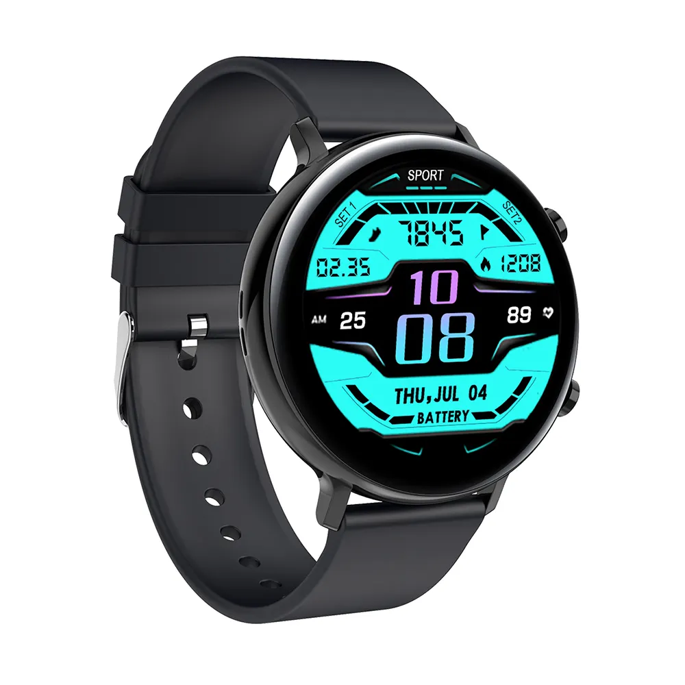दौर स्क्रीन GW33 स्मार्ट घड़ी एंड्रॉयड आईओएस के लिए 44mm संगीत फोटो नियंत्रण दिल दर पर नज़र स्वास्थ्य smartwatch gw33