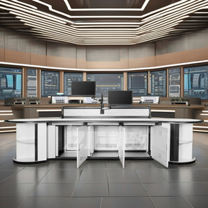 2024 Diseño moderno Comando y control Muebles comerciales Escritorio de madera maciza con acero para sala de control de nuevos productos - Product Image 3