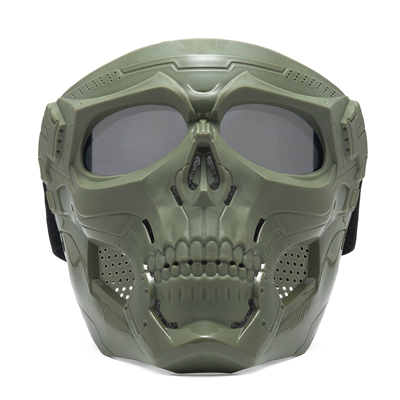 Cadre vert armée rehaussé de gris