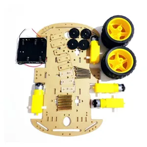 4WD Smart Robot Car Chassis Kit für Arduino inklusive Speed Encoder-Neues Robotics Kit