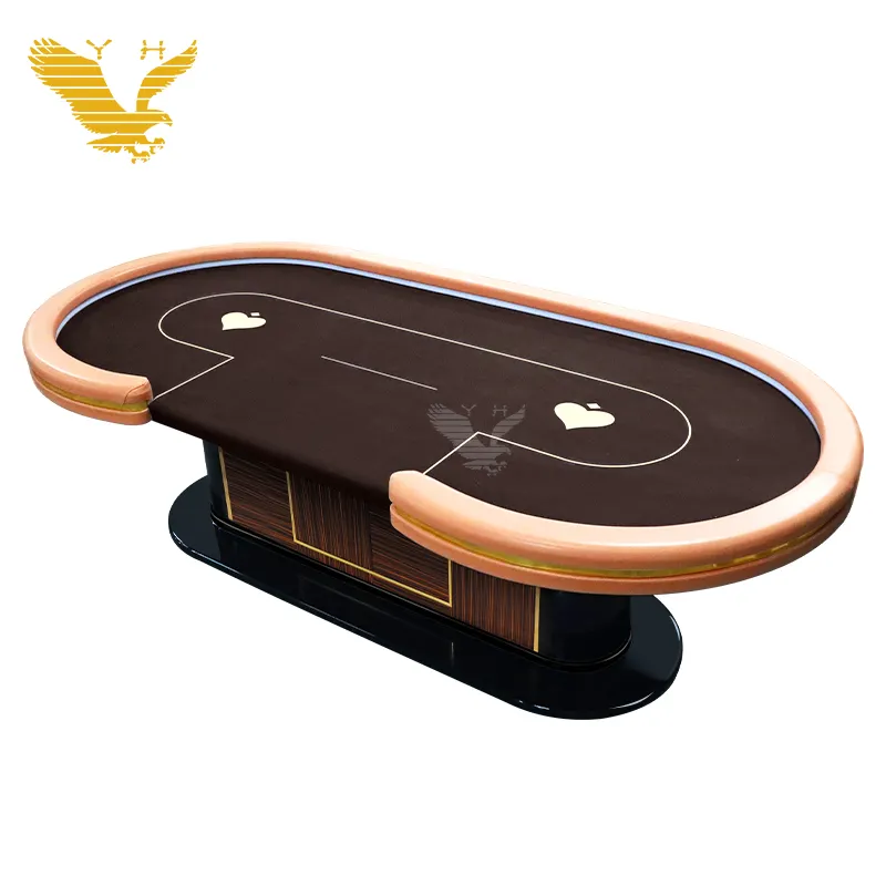 YH professionnel Poker Table Led Usb Texas Poker Table jeu Table Poker Occasion