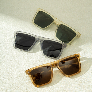 Luxury handmade Biểu tượng tùy chỉnh quá khổ Kính mát phụ nữ dày lớn vuông phân cực Acetate Kính mát - Product Image 2