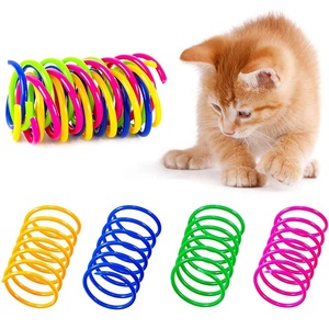 猫螺旋弹簧耐用塑料弹簧线圈吸引猫，30个互动猫弹簧玩具 - Product Image 2
