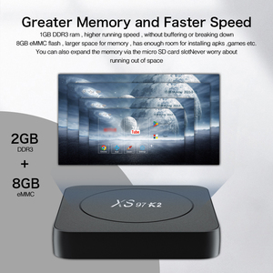 En çok satan XS97 K2 BT akıllı kutu hızlı hız 4 çekirdek 64Bit XS97 K2 BT Settop kutusu ile Google oyun için fabrika fiyat uyumlu TV - Product Image 5