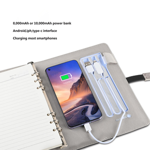 2024 Set di regali di fascia alta per Power Bank Smart Notebook per Business personalizzati in pelle Notebook per tutti i giorni calcolatrice Smart Notepad con disco USB - Product Image 5