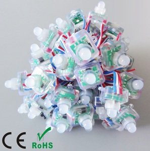 5V 12毫米全彩串灯1903IC RGB广告牌像素屏幕穿孔灯WS2811节日装饰发光二极管曝光灯 - Product Image 6