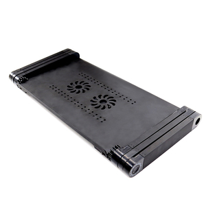 Multifunctional Ergonomic <strong>Notebook</strong> <strong>Computer</strong> Holder Height Adjustable Aluminum Laptop Folding <strong>Table</strong> with 2 USBxCooling Fans - Product Image 3