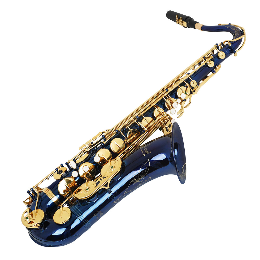 SLADE Blue Gold Bb Tenor Saxophone - High Quality Music Instrument