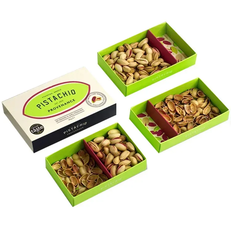 Latest design custom order paper box food grade box nuts packaging