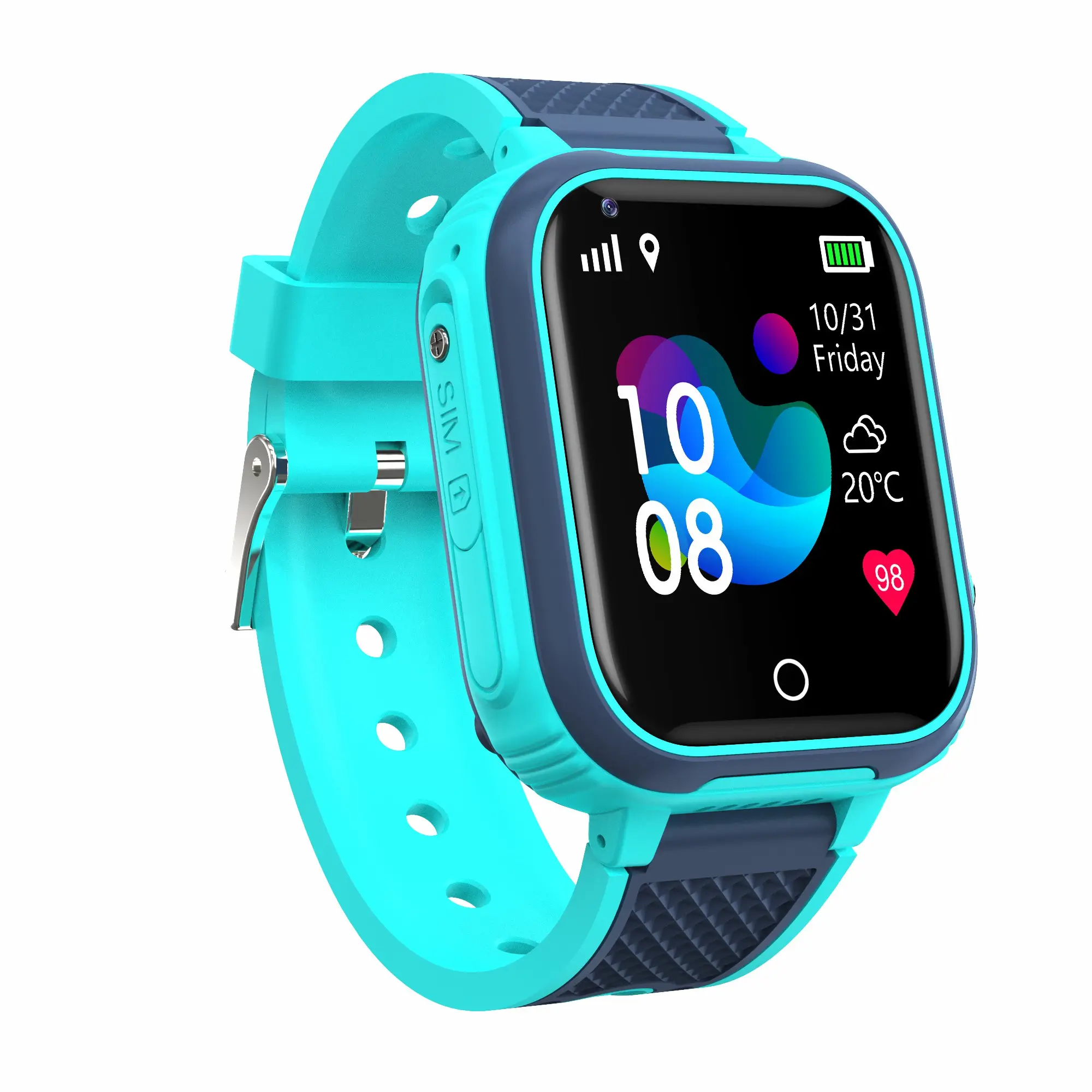 Reloj inteligente para niños, dispositivo de seguimiento con gps, SOS, antipérdida, 4g, pantalla táctil, novedad de 2021