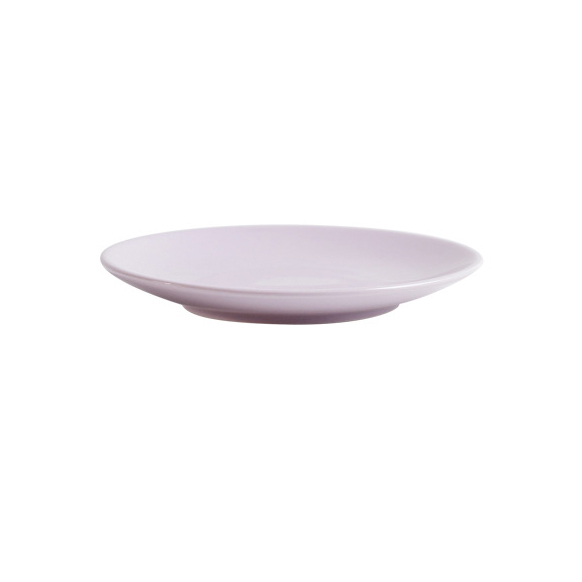 Assiette ronde peu profonde pourpre