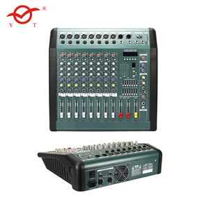 专业音乐立体声<span class=keywords><strong>DJ</strong></span> 6通道混音器音频带MP3音频混音器控制台最佳音频混音器