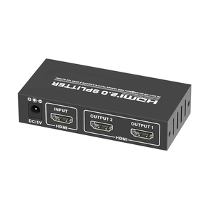 Venta caliente 4K 60Hz HDMI Splitter 1x2 1 en 2 salidas HDMI Splitter con IR EDID Soporte RGB/YcbCR 4:4:4/YCBCR4:4: - Product Image 2