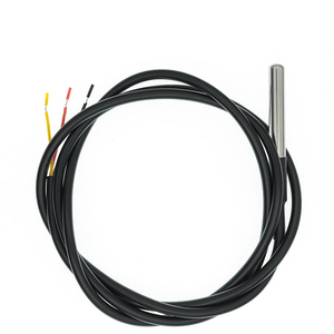 DS18B20 Temperatursensor-Modul-Kit wasserdicht 100 cm Digitalsensorkabel Edelstahl Sonden-Terminal-Adapter