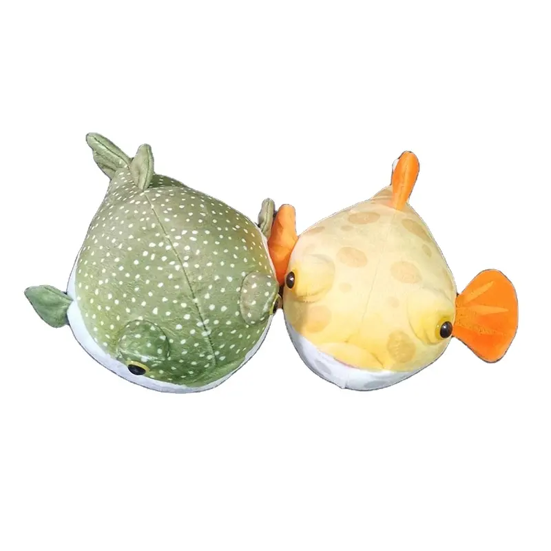 Extra Soft Puffer Fish peluche realistici Marine Life Blowfish animali di peluche Boxfish peluche bambole regali per bambini