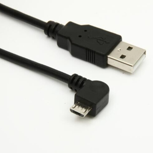 纤细USB A公至90度角微型<span class=keywords><strong>B</strong></span> USB电缆6英尺