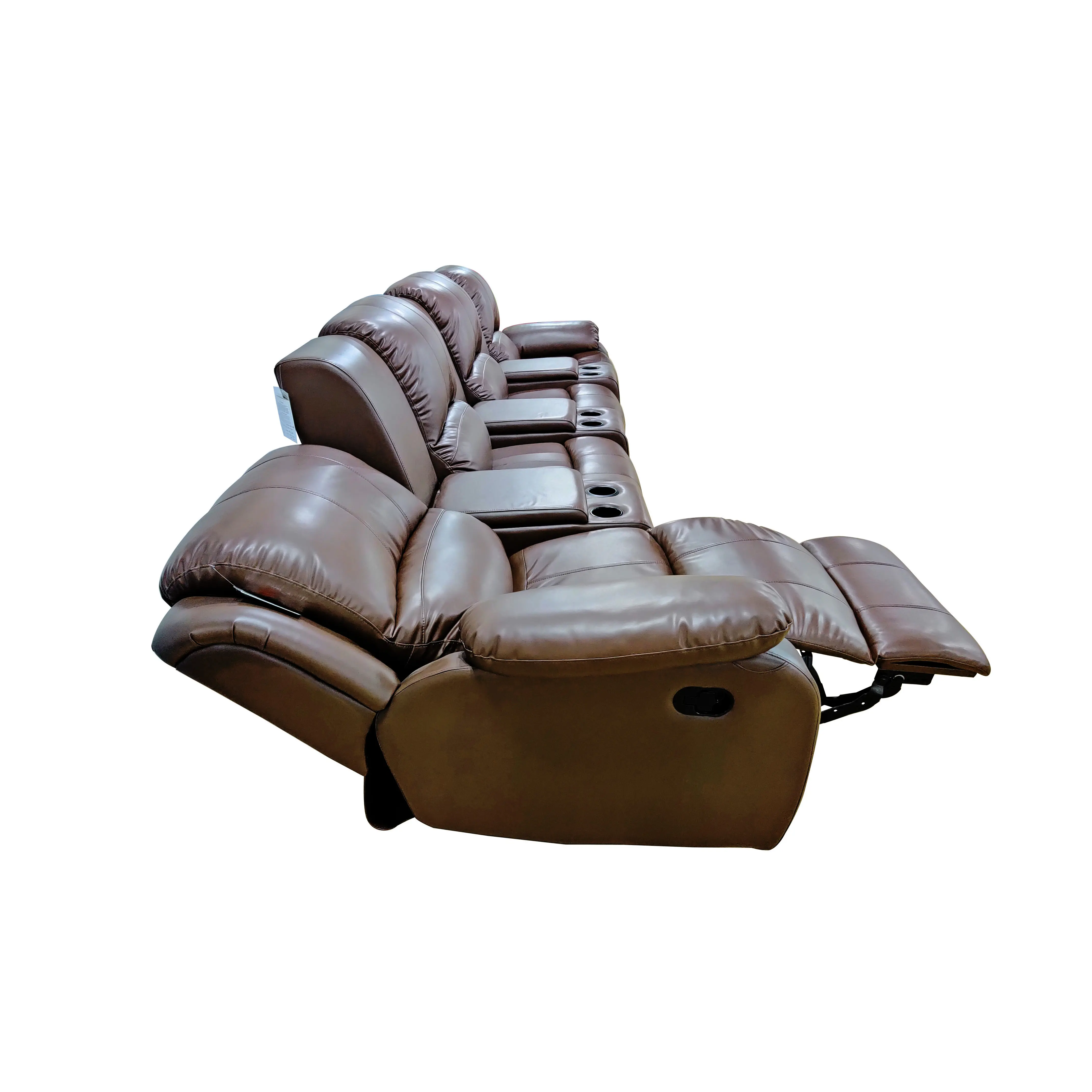 Ultimo design 4 posti in pelle home theater reclinabile divano reclinabile elettrico divano