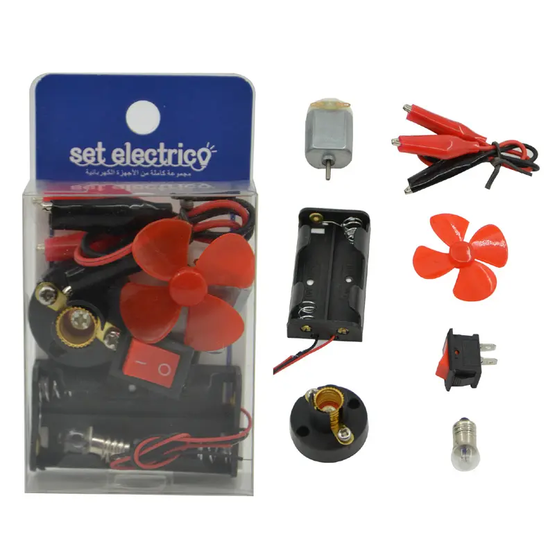 Circuito elétrico Kit Motor, Science Experiment Educacional Montessori Aprendizagem Kits Set for Kids DIY STEM Projeto de Engenharia